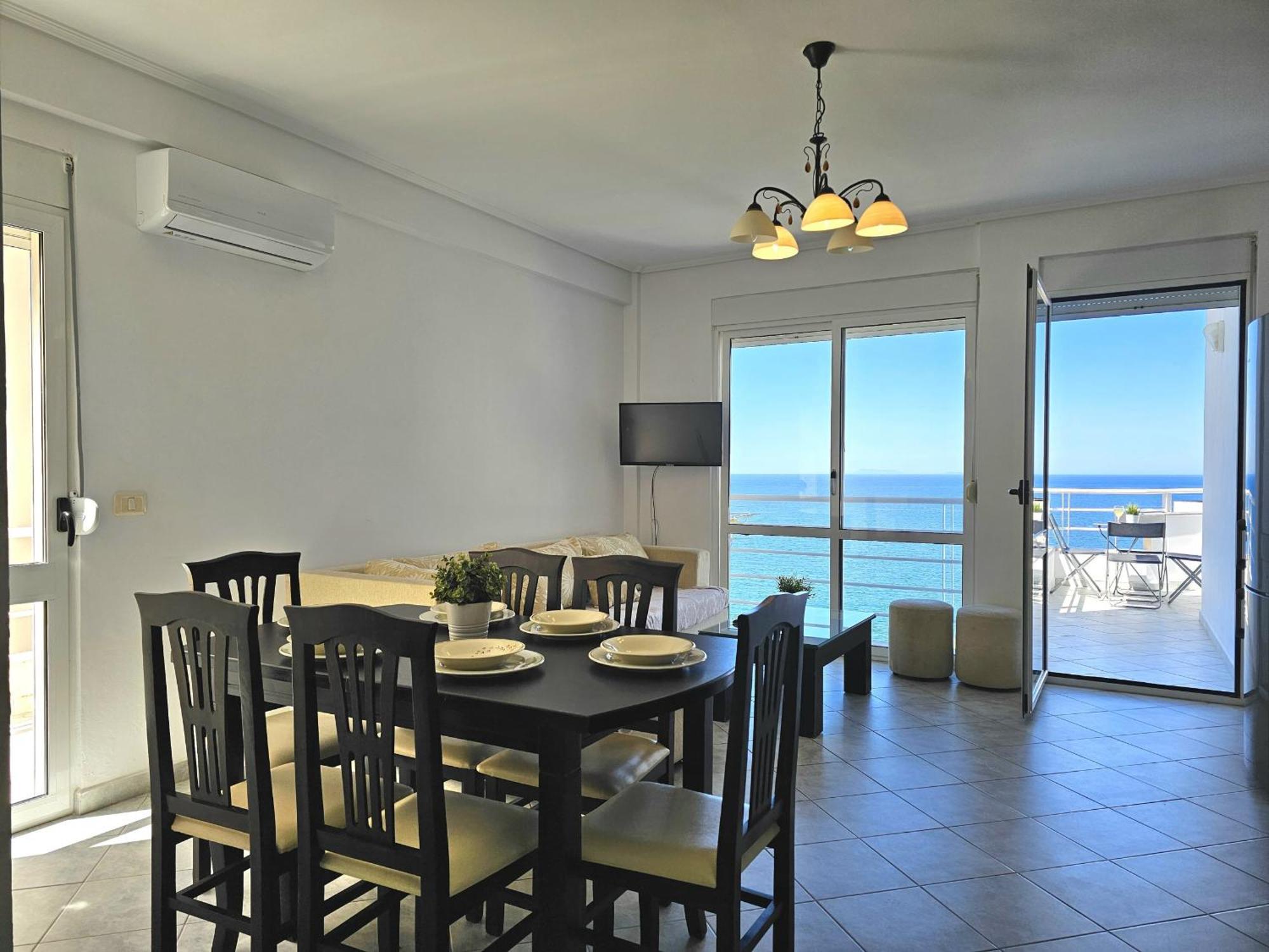 Blue Apartment Sarande Exterior photo