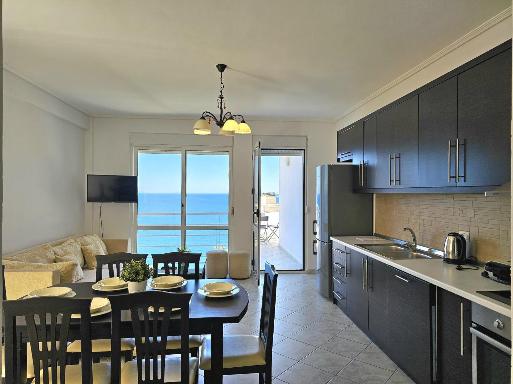 Blue Apartment Sarande Exterior photo