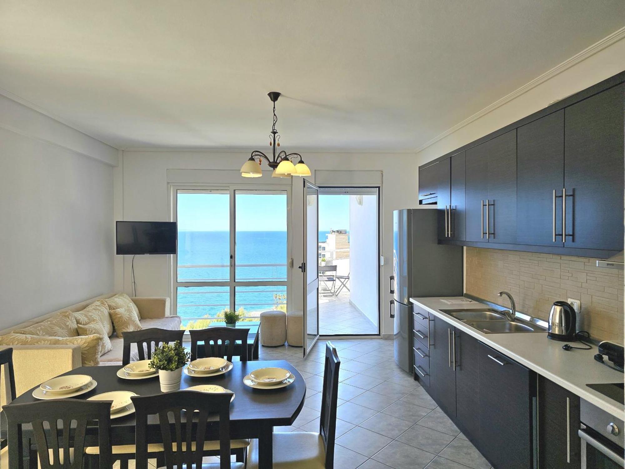 Blue Apartment Sarande Exterior photo