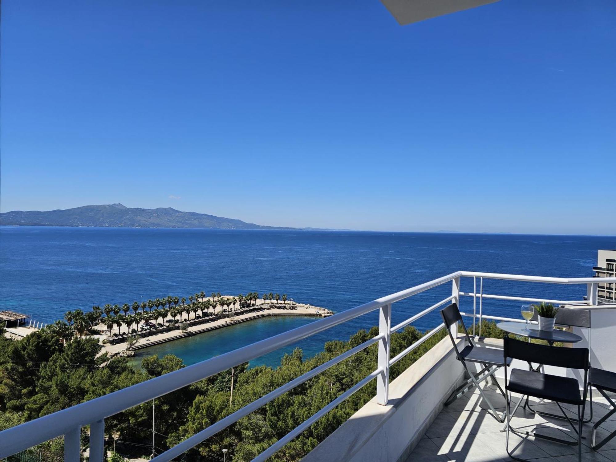 Blue Apartment Sarande Exterior photo